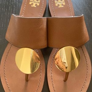 Tory Burch Patos Leather Sandals